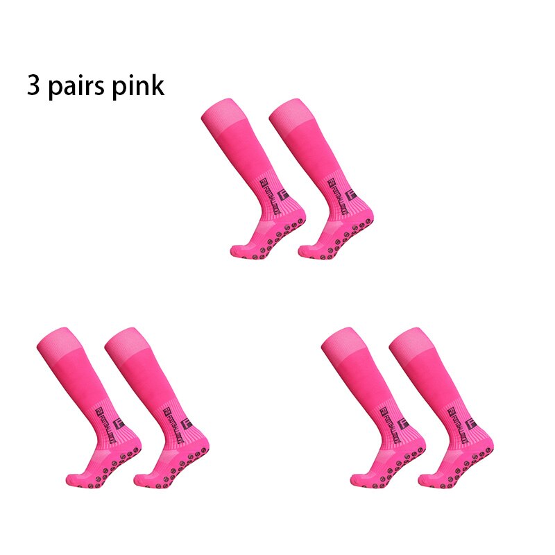3pairs/set sport piłka nożna skarpety mężczyźni kobiety FS długa rurka skarpety piłkarskie silikonowy uchwyt antypoślizgowy skarpetki