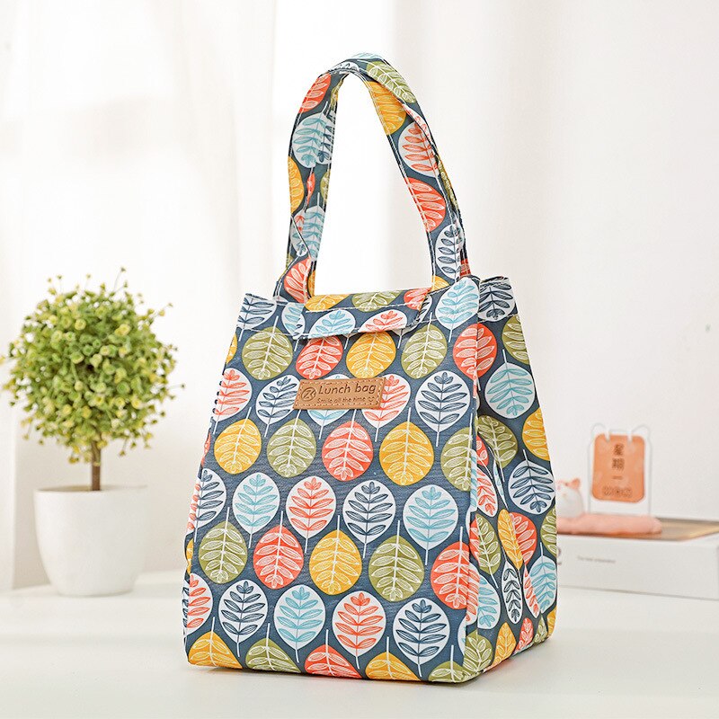 Herbst verdickt eis beutel wärme erhaltung mittagessen tasche tragbaren mittagessen Kasten Hand durchführung eis tasche welle punkt lagerung tasche