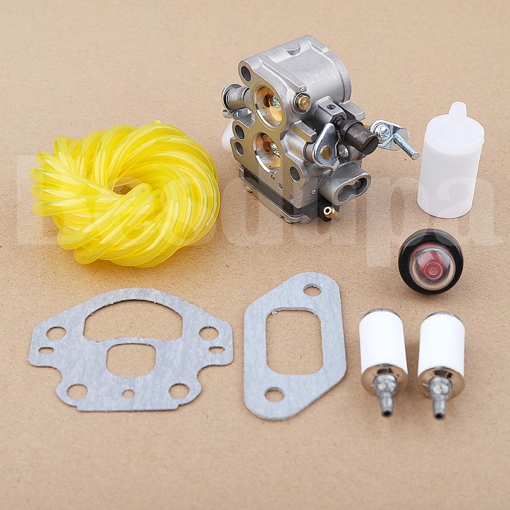 Carburatore carburatore linea carburante per Husqvarna 135 140 140E 435 440 Jonsered CS2240 S McCulloch CS410 motosega 506450501 C1T-EL41A