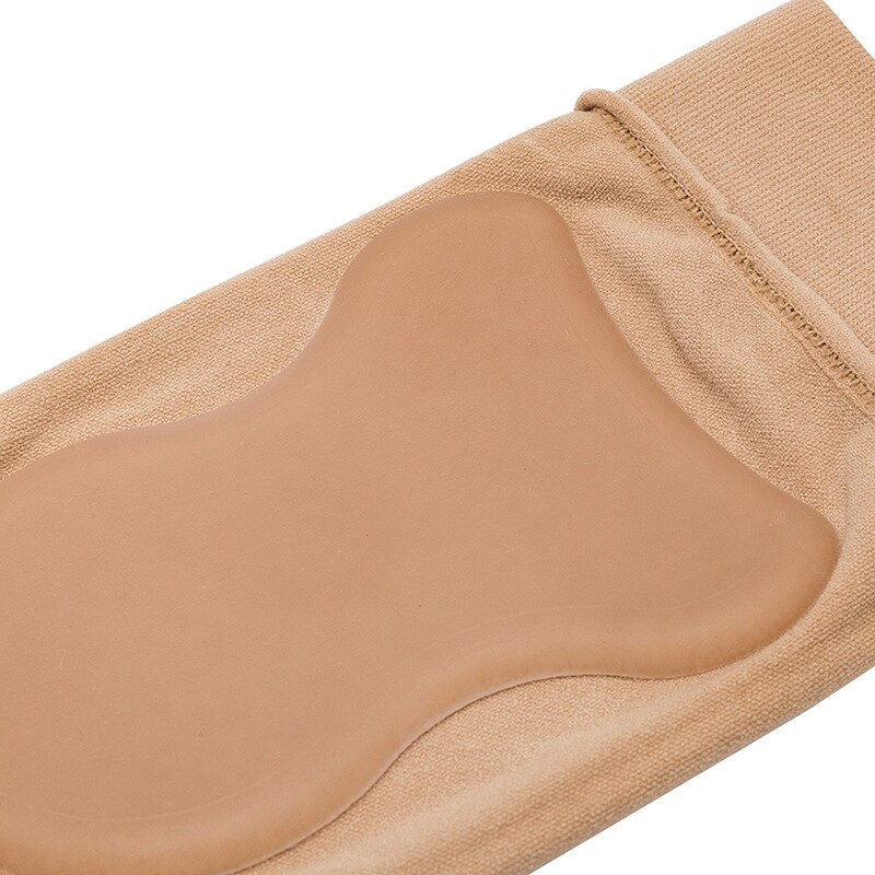 1 par botas de sapato macio elástico silicone gel bandagem manga de náilon calcanhar proteger suporte para patinação no gelo equitação respirável