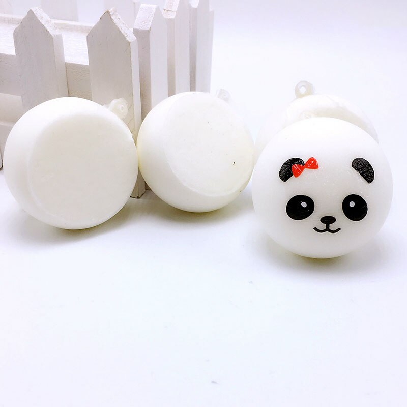 Squishy Panda Mooie Decompressie Speelgoed Sleutelhangers Kinderen Speelgoed Langzaam Stijgende Game 7Cm Stress Reliever Bal 1Pcs pu