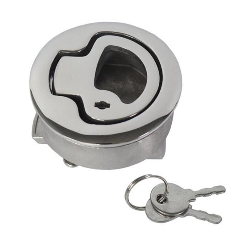 ISURE Marine Boat Locking Flush Pull Latch Hatch Lift 2"D 316 Stainless Steel: 1PCs