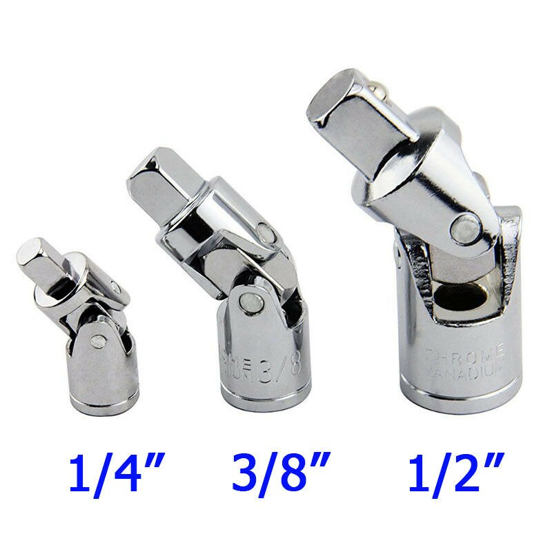 Universal Joint Set 1/4" 3/8" 1/2" Ratchet Angle Extension Bar Socket Adapter