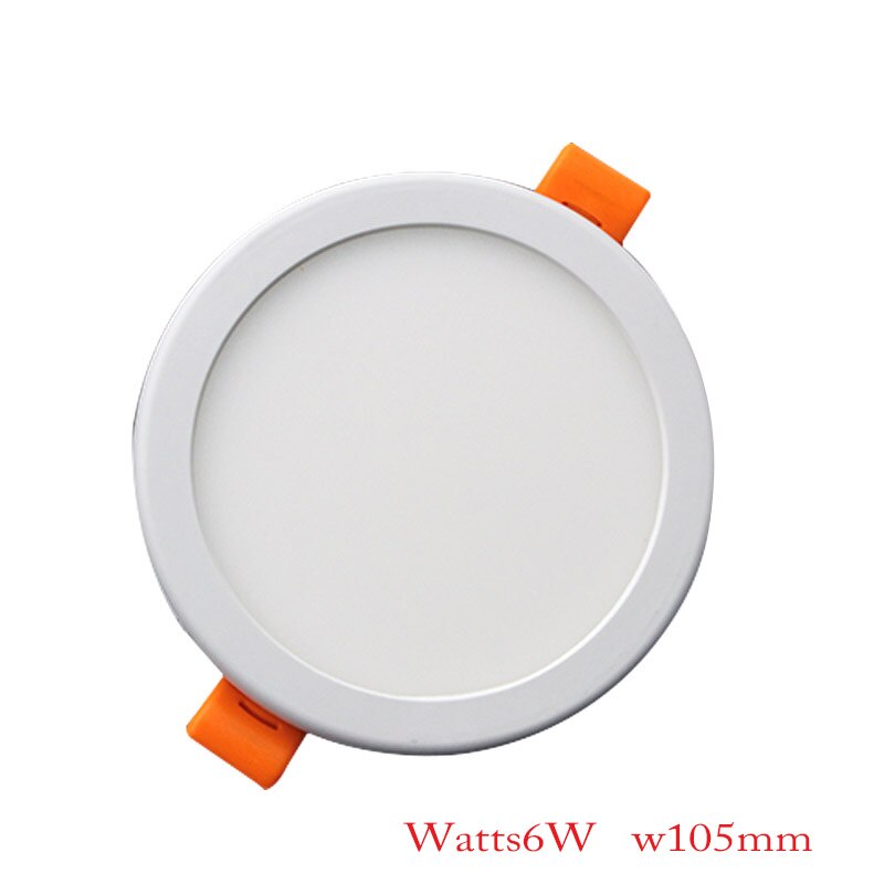 Square Round LED Panel Lights Ultra thin Recessed Downlight 6W 8W 15W 20W 220V Panel lamp Ceiling Lamp White/Warm white Patent: Round 6W / Warm White