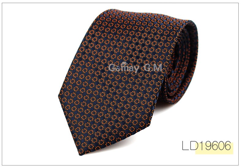 Paisley slips til mænd klassiske silke slips herre jakkesæt slips 7.5cm stribet hals slips til bryllup virksomhed: Ld19606
