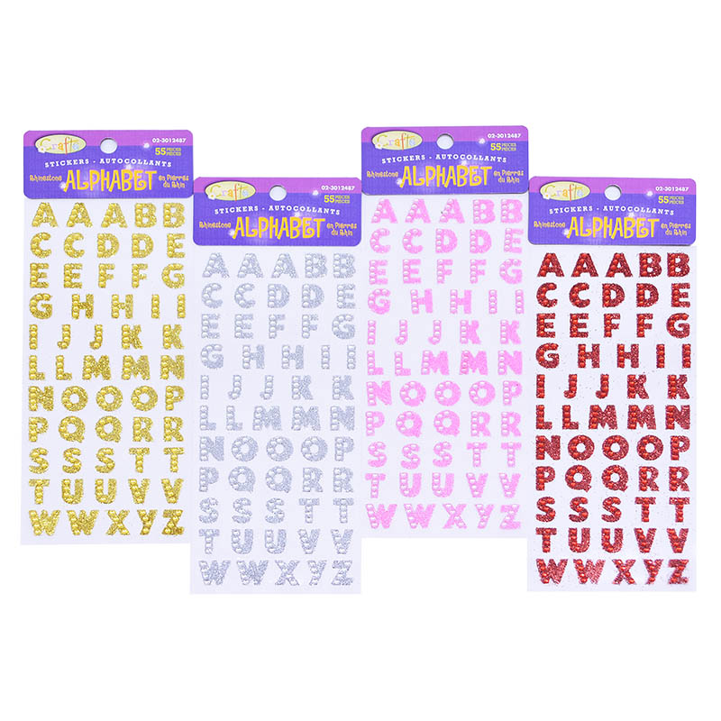 1 Set Engels Letters Strass DIY Diamant zelfklevende Stickers Kleding Accessoires DIY PC Telefoon Auto Decor Alfabet Sticker