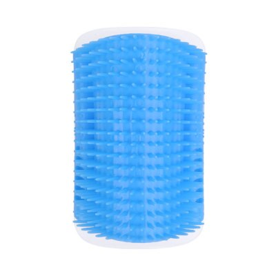 Pet Cat Self Groomer toy For Cat Grooming Tool Hair Removal Brush Dogs Cat Comb Hair Shedding Trimming Massage Device With Catoy: Sky blue