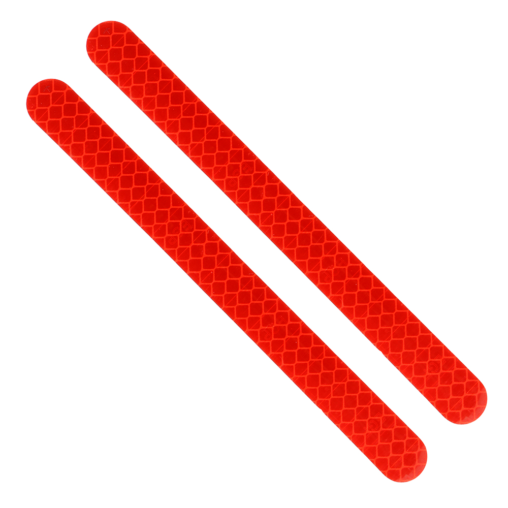 2 Stuks Auto Stickers Reflector Achteruitkijkspiegel Reflecterende Tape Auto Accessoires Exterieur Reflex Tape Reflecterende Strip: Rood