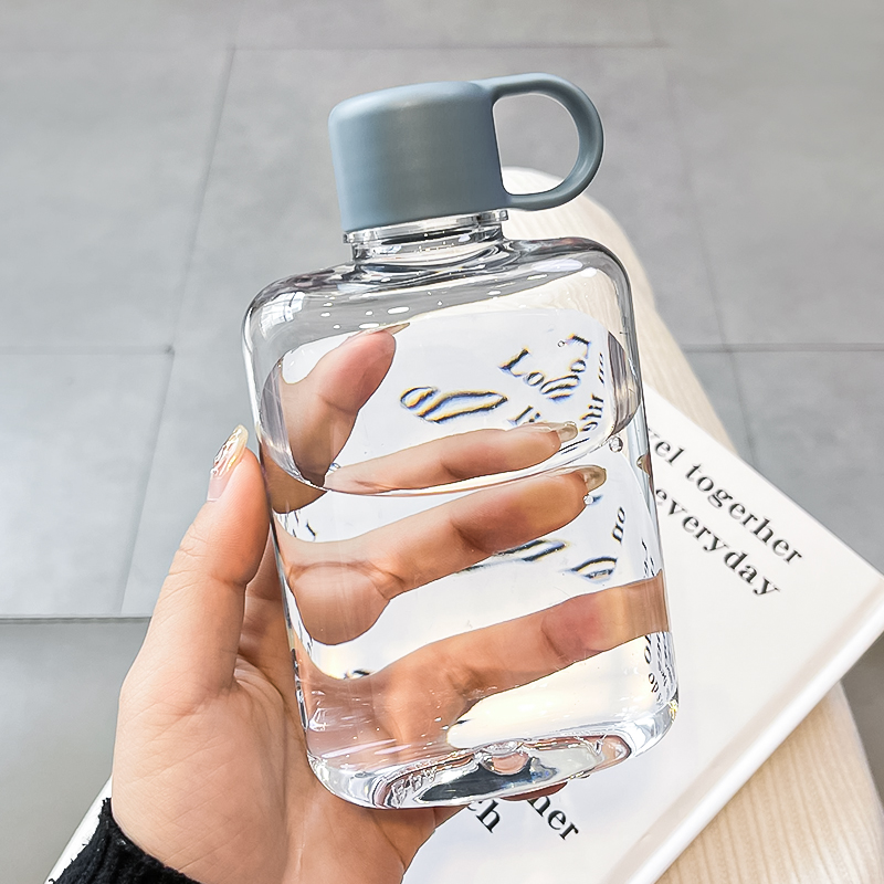 360 ml / 500 ml Tritan-materiaal Waterfles Milieuvriendelijk Duurzaam Schattig Mini Pocket Fles Lekvrije onbreekbare fles: Blauw / 401-500ml