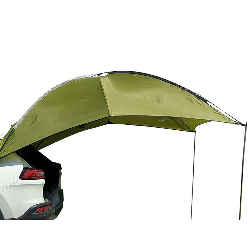 Toldo trasero de coche para exteriores, tienda impermeable, toldo ultraligero, sombrilla para acampar, para coche y SUV: Green