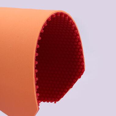 Originele DHS C8 Lange Puistjes Tafeltennis Cover/Tafeltennis Rubber/Ping Pong Rubber: 1 Red with sponge