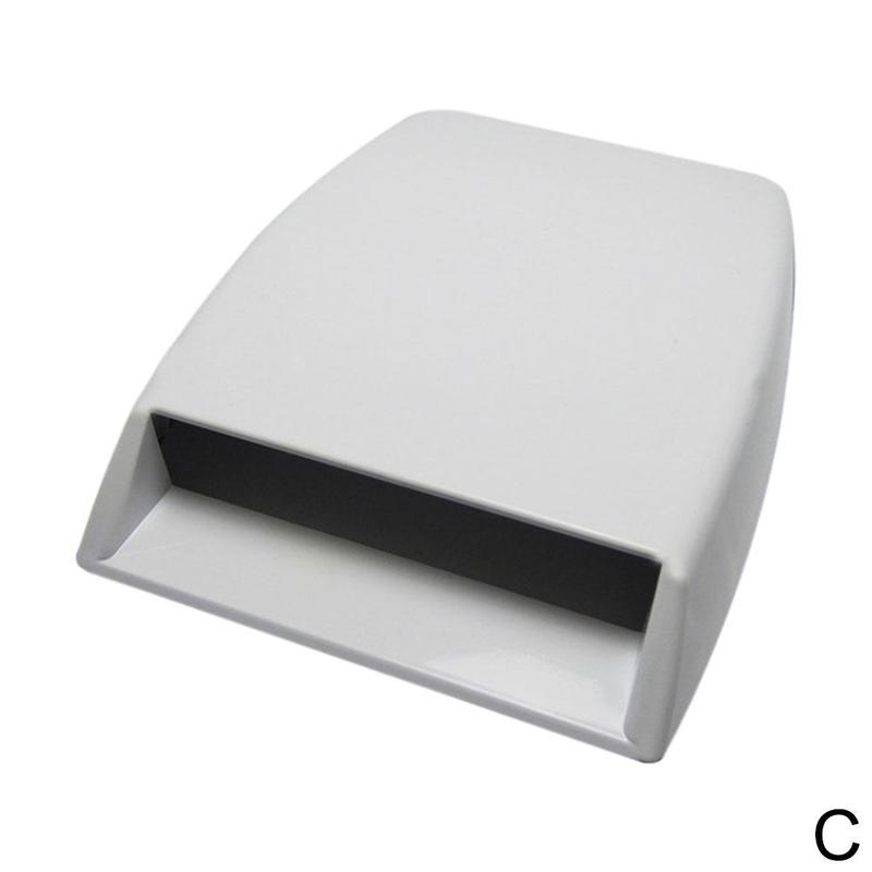 Universal Car Engine Hood Scoop Air Flow Intake Vent Cover ABS Front Engine Hood Cover Decoration Bonnet Hood Scoop SUV Truck: C
