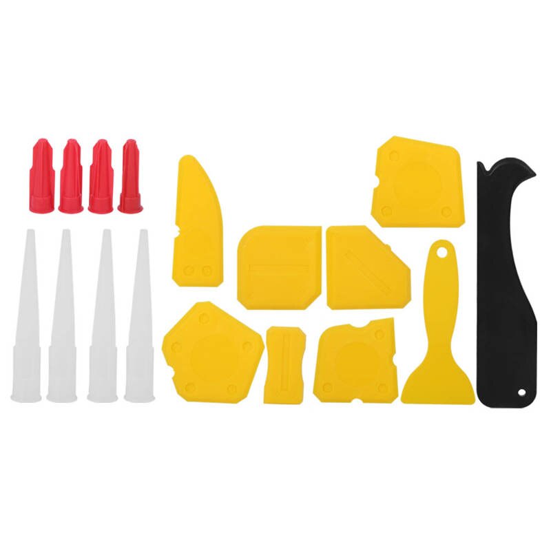 17 Stks/set Plastic Kit Spreader Venster Breeuwen Schraper Glas Lijm Afwerking Tool Kit