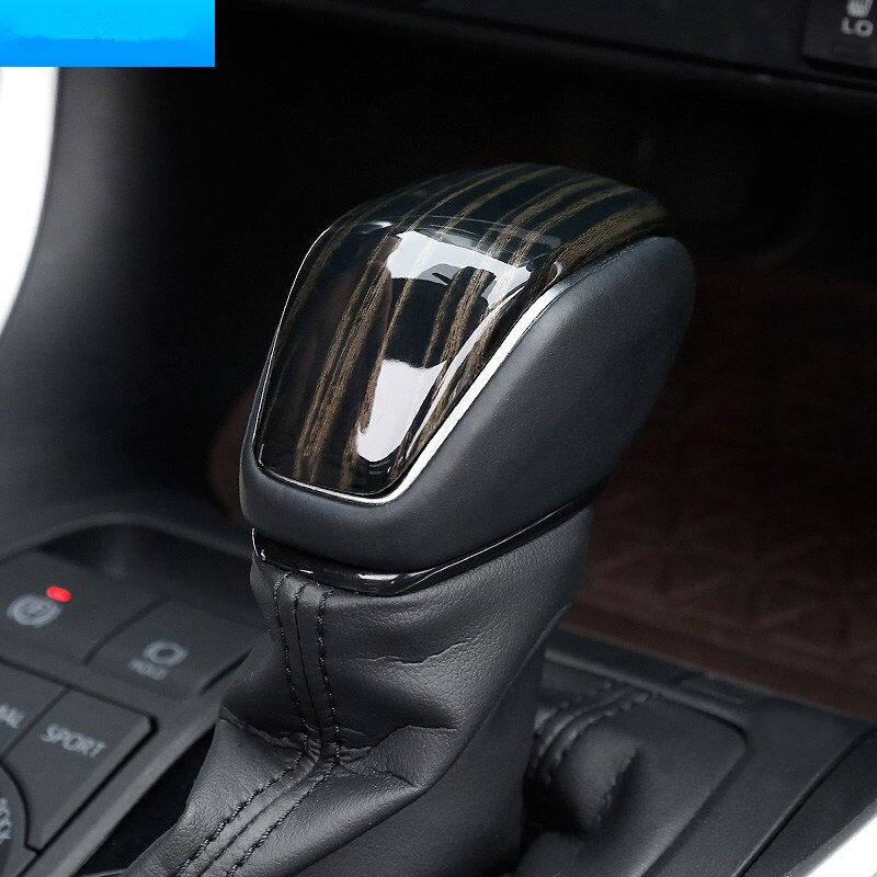 Carbon fibre For Toyota RAV4 Accessories Car gear shift lever knob handle Cover Trim Sticker styling 1pcs: Sandalwood