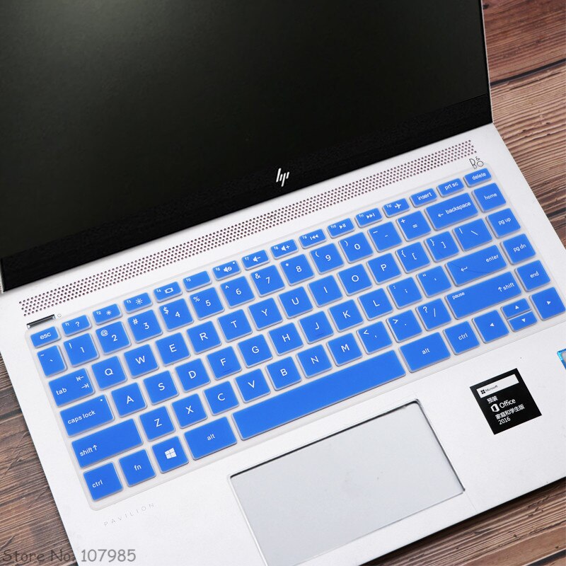 14 Inch Siliconen Laptop Toetsenbord Cover Skin Protector Voor Hp 240 G4 G5 G6 240 G7 G8 Notebook: Blue