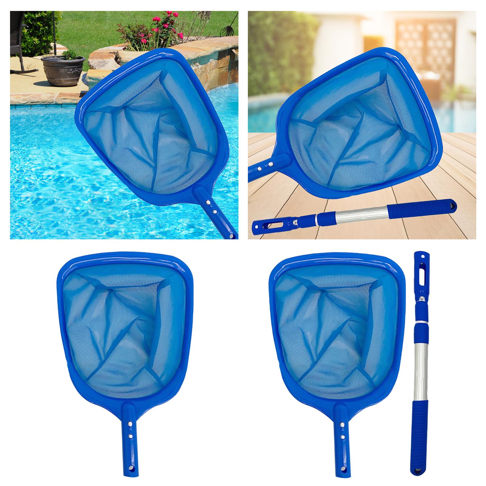 Swimming Pool Cleaner Accessories Adjustable Pole for Spas Fountains above or In-Ground Pools Tub Removing Leaves &amp; Debris