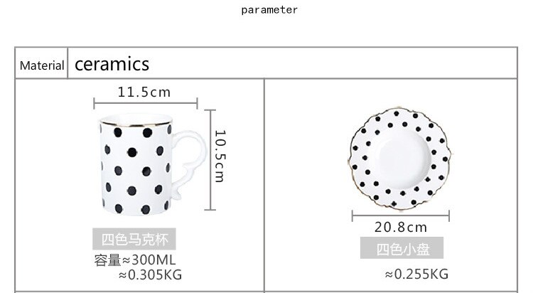 Ceramic Plate Pink Wave Point Simple Flat Western Steak Girl Heart Set Irregular Golden