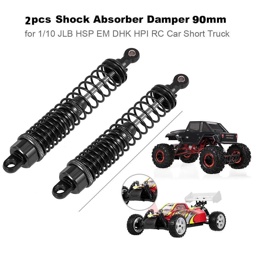 90mm 2 stücke Absorber Schock Dämpfer RC Auto Teile für 1:10 JLB HSP EM DHK HPI RC Auto Kurze lkw Zubehör