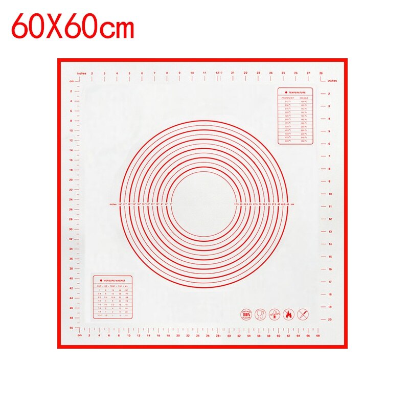 60*40CM Nicht-Stick Silikon Back Matte Pad Backen Blatt Glas Faser Roll Teig Matte Cookie Macaron backen Matte Gebäck Werkzeuge 15: G224710A
