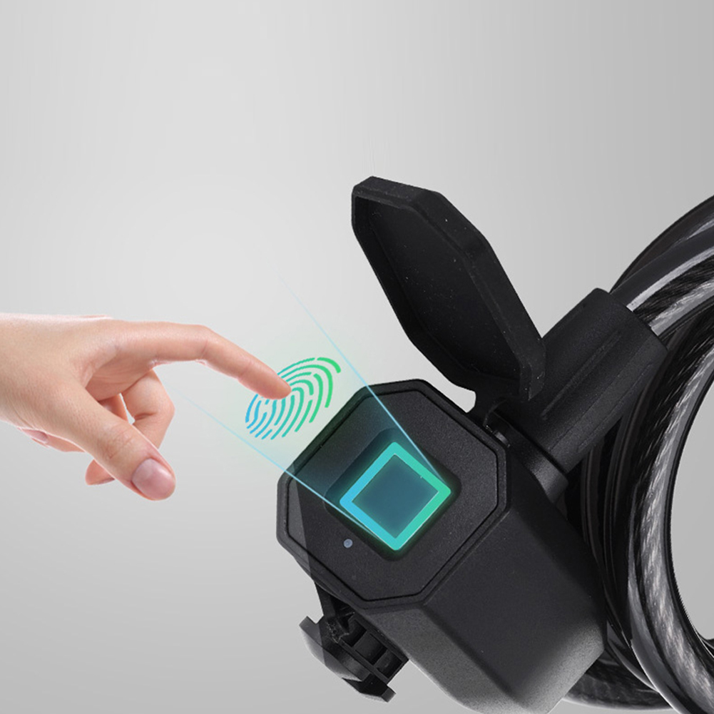 Fingerabdruck-Fahrradschloss, USB-Aufladung, schlüsselloses Motorrad-Sicherheitsschloss, Diebstahlsicherung, Fahrradschloss für Elektrofahrrad, Roller