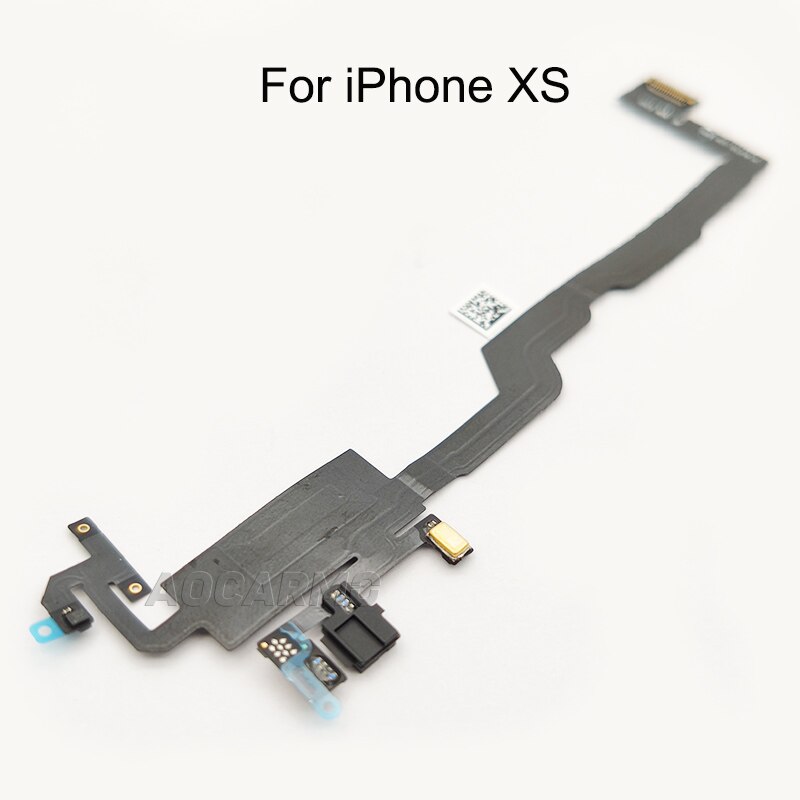 Aocarmo Ambient Proximity Light Sensor Flex Cable Ribbon without Ear Speaker for iPhone X / XS / XS Max Replacement Parts: XS