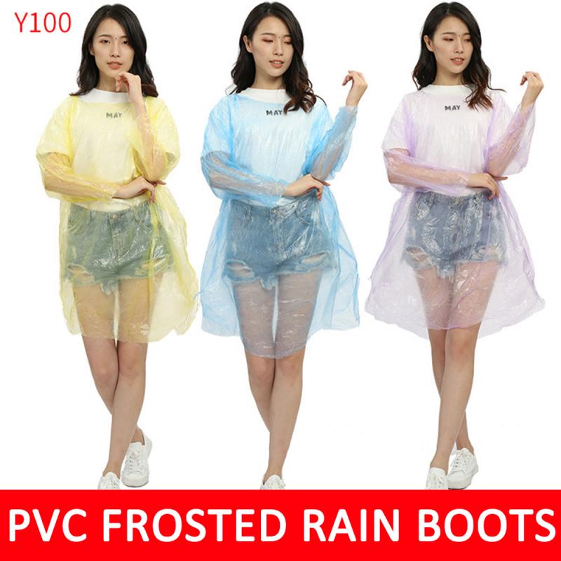 directe Transparent/bleu/jaune confortable imperméable jetable imperméable en plastique imperméable Poncho capuche pour enfants adultes en plein air