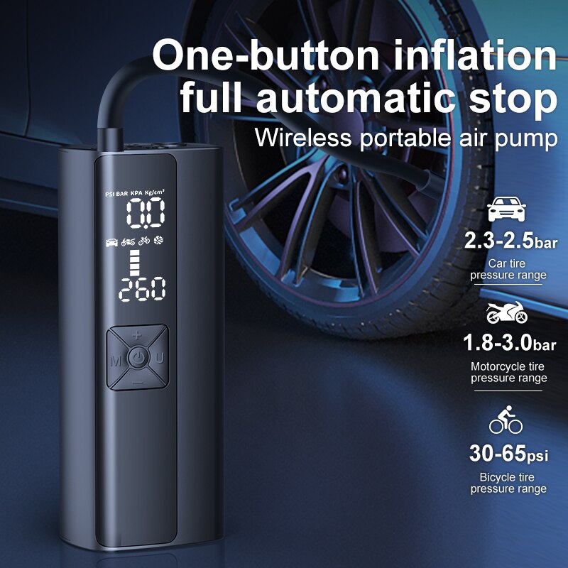 Gonfleur De Pneu Voiture Portable Rioss - Compresseur D'air électrique 7,5V