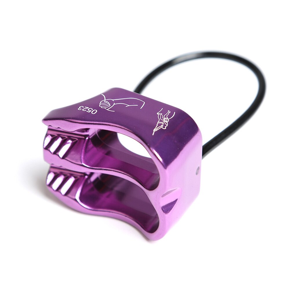 Rappel ATC Belay Device Hiking Rock Mountaineering Equipment Descender Outdoor Camping Travelling Climbing Accessories: Purple