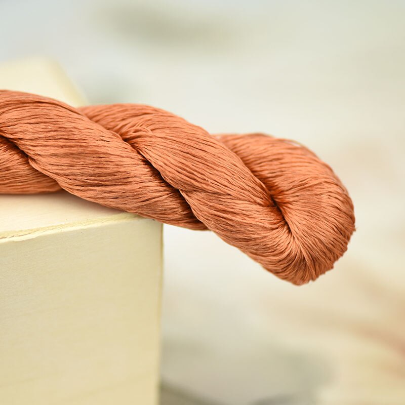 silk embroidery thread / 100% silk thread /hand embroidery embroider cross stitch/ reddish brown/8 gradient colors: 4