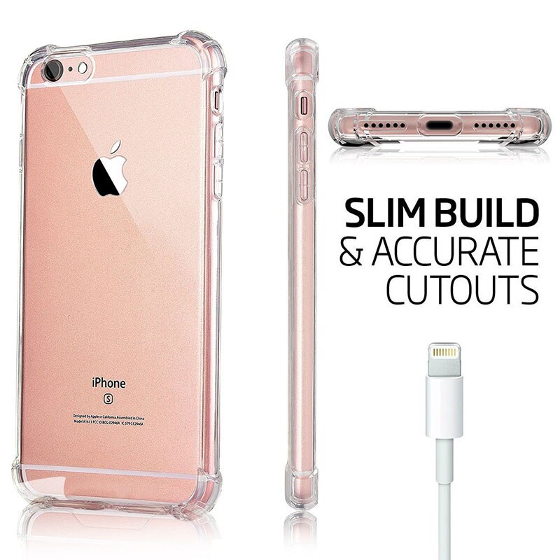 Shockproof Case for IPhone 11 Pro 12 Mini X s XR XS Max 6 6S 8 Plus 7 Cases Transparent Funda 12 Phone Coque Silicone Back Cover