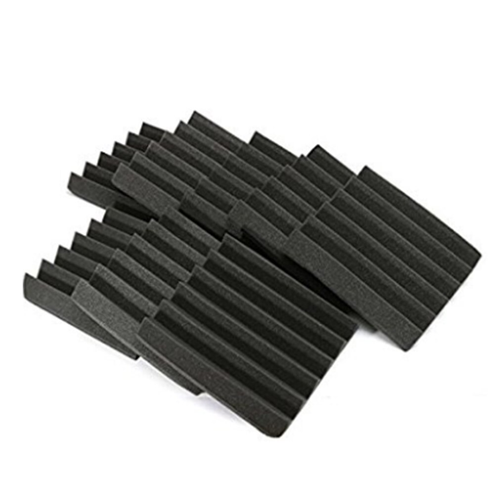 Corner KTV Living Room Ceiling Black Waterproof Wall Noise Polyurethane Anti Moisture Soundproofing Foam