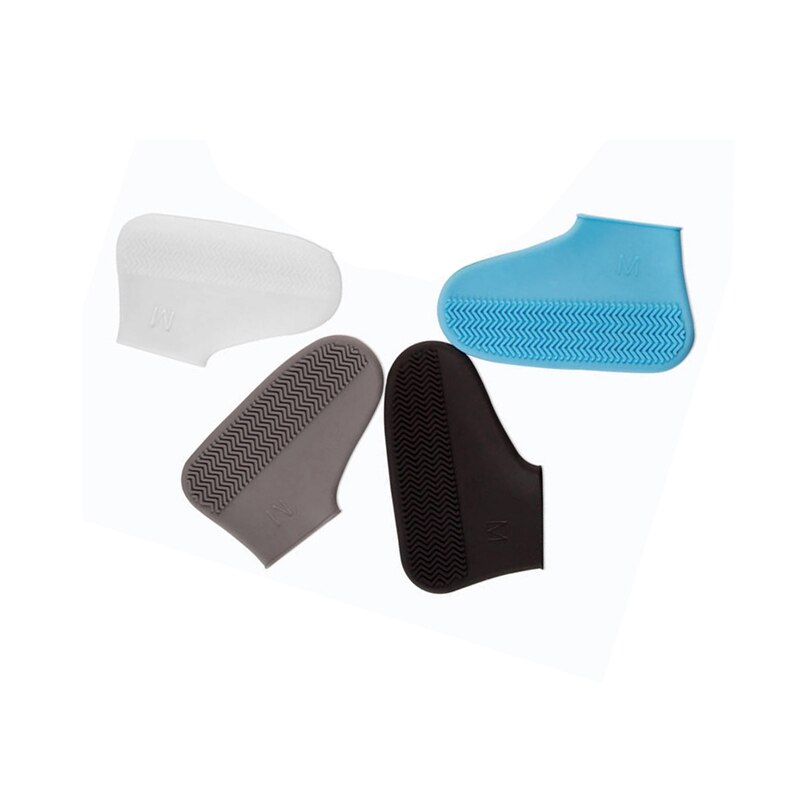 Silicone Rain Boots Cover Waterproof Cotton Pad Non-Slip Wear-Resistant Outdoor Pocket Shoe Cover