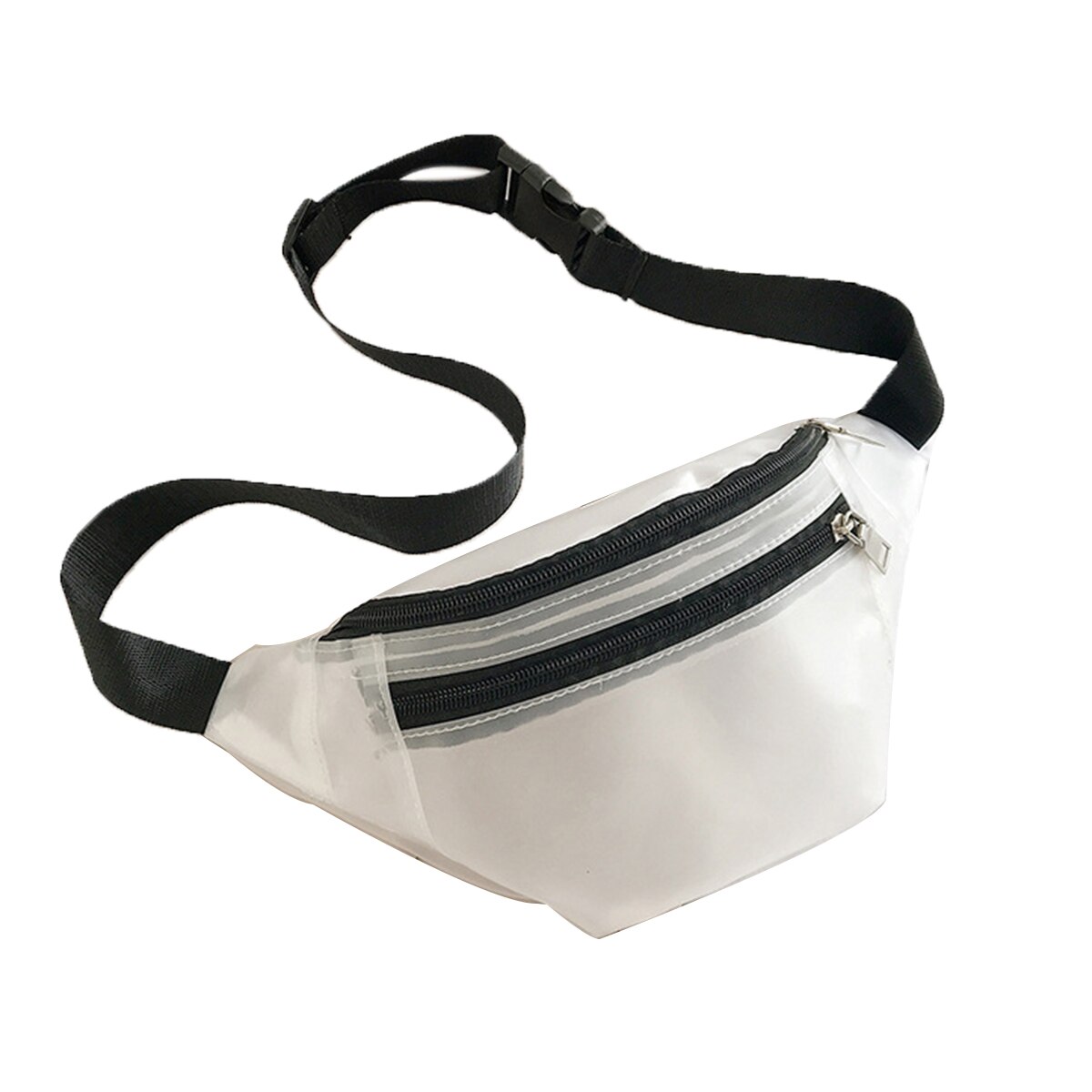 Vrouwelijke Casual Taille Packs Borst Zak Modieuze Multifunctionele Mobiele Telefoon Portemonnees Taille Tas Voor Vrouwen: Black