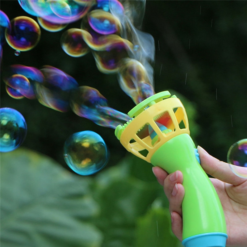 Elektrische Bubble Gun Spielzeug Zauberstäbe Blase Maker Maschine Automatische Gebläse Ätherisches In Sommer Im Freien Kinder Blase Blasen Spielzeug