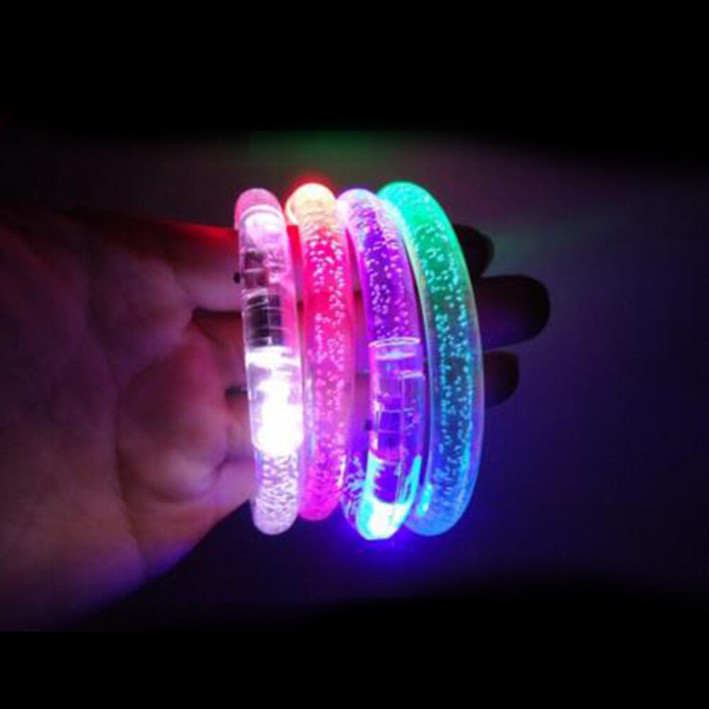 3 Teile/los bunte wechsel LED Armbinde leuchten Armbinde blinken Acryl glühend Armbinde spielzeug Party dekoration lieferungen