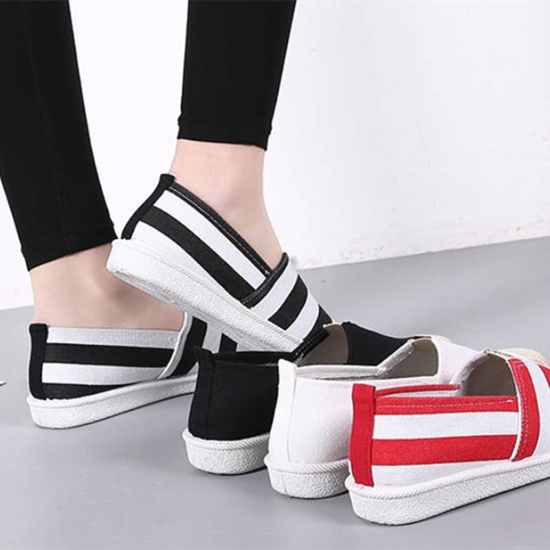 Cresfimix mocassins mujer vrouwen leuke witte comfortabele slip op loafers dames toevallige canvas platte schoenen sapato a5712