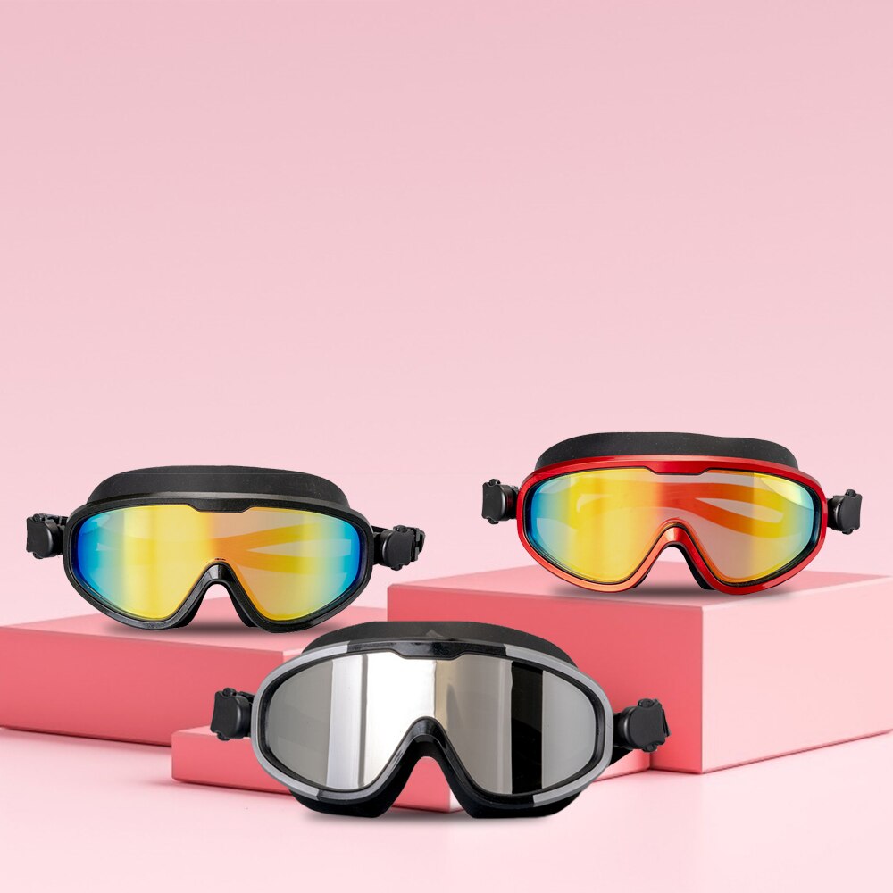Swimming Goggles Big frame Swim Eyewear Anti-Fog UV Swimming Waterproof Swim Mask Adult for men and women