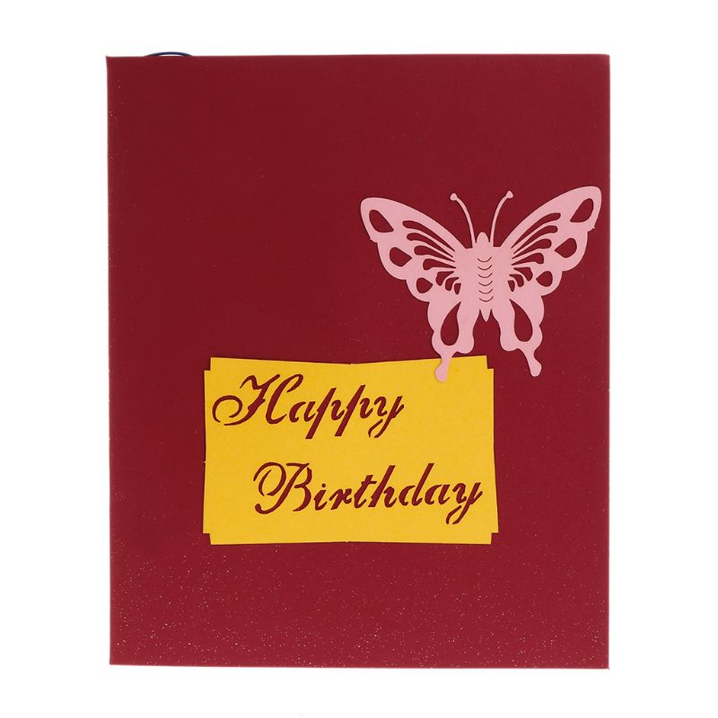 Tarjeta de felicitación 3D Up, postal LED de música para pastel de feliz cumpleaños con sobre N1HA