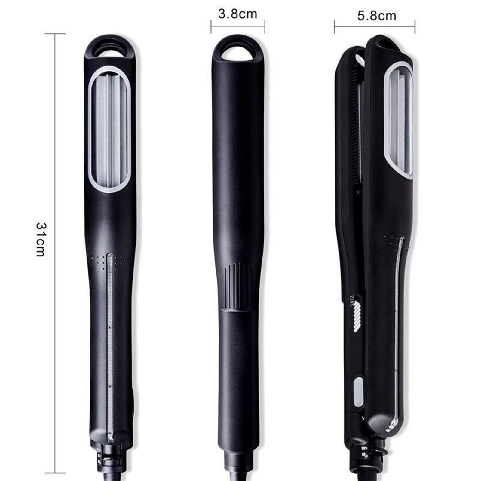 Automatic Hair Curling Iron Corn Plate Curler w/ LED Light
