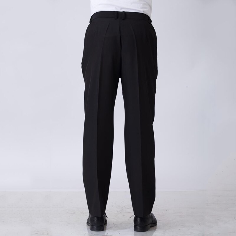 Elastische Taille Koch Arbeits Hosen Hotel Restaurant Schwarz Kleidung Kellner Hosen Männer Koch Hosen