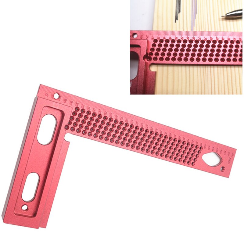 Woodworking line ruler Hole Scribing Gauge Precision Squares Triangle ruler woodworking crossed-out Measuring Tool