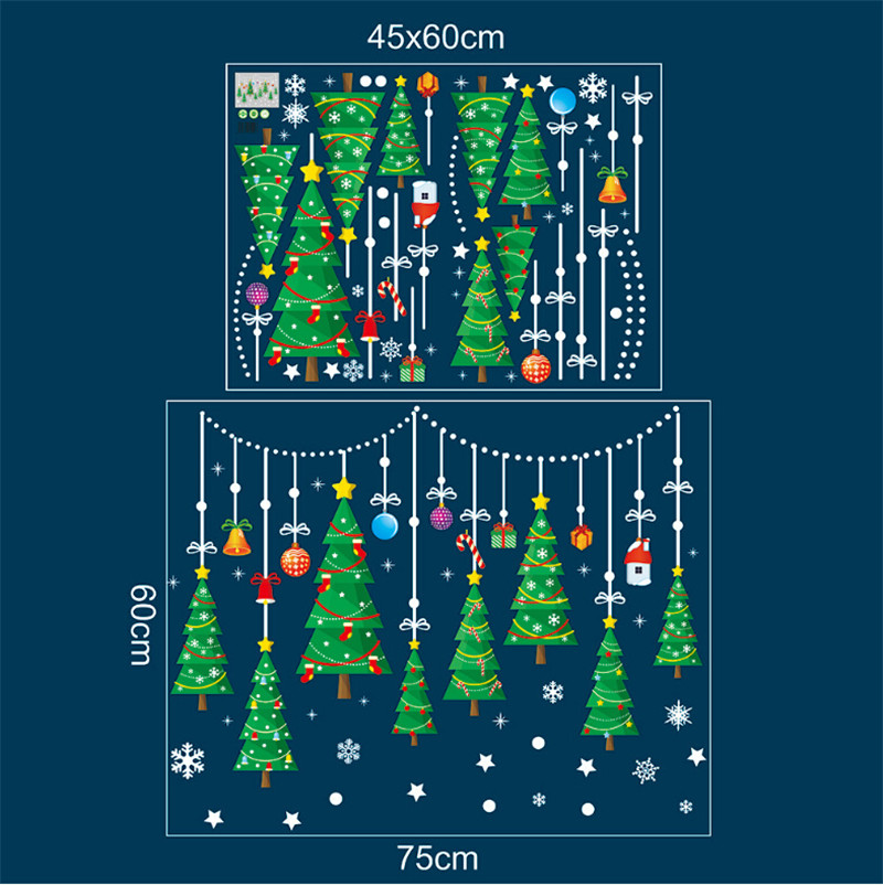 Christmas Vinyl Window Wall Stickers Decal Snowman Removable Home Room Decor: 6