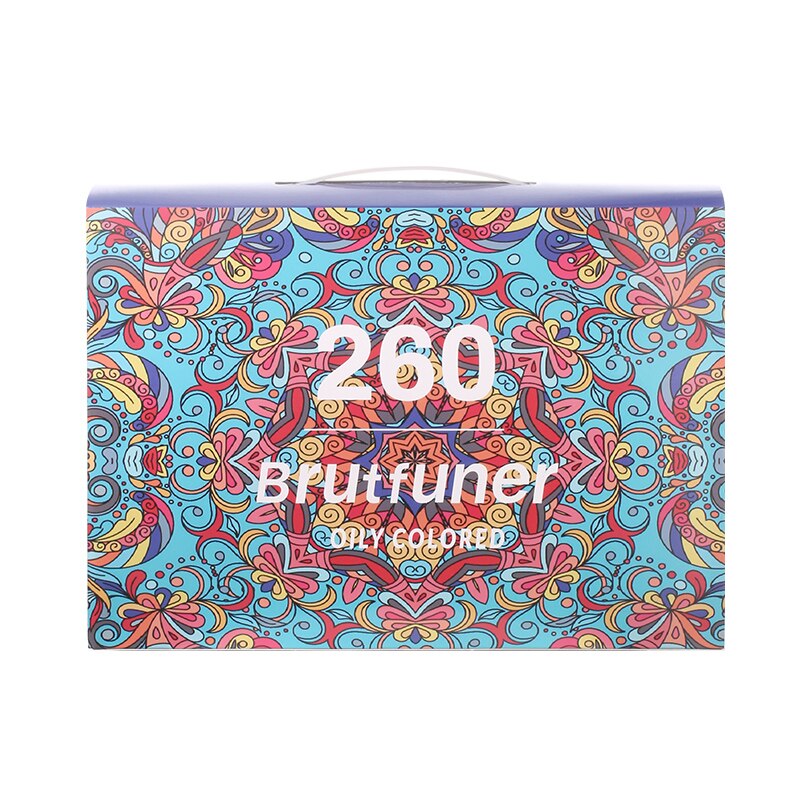 Brutfuner 12/48/72/120/160/180/260 Colors Oil Colored Pencils Set Drawing Sketch Colour Pencil For School Student Art Supplies: 260 color set