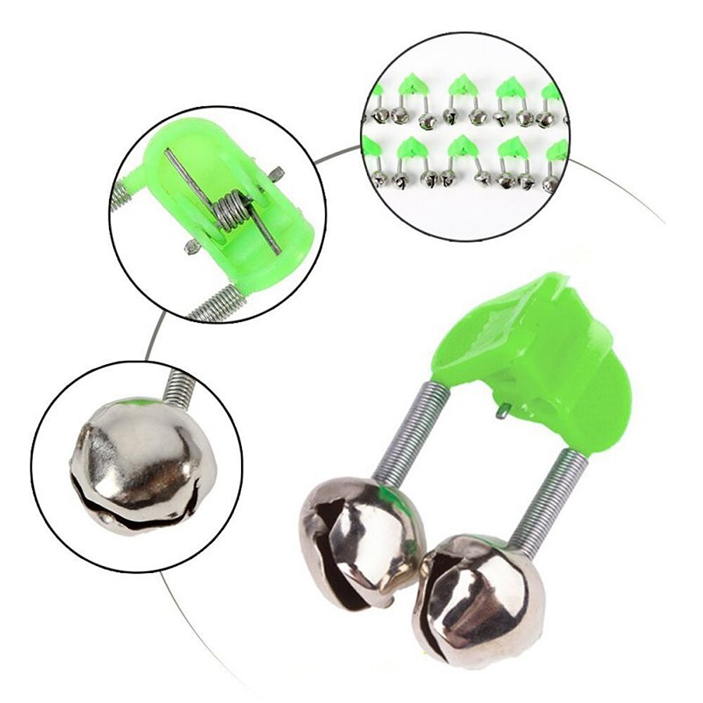 30 stücke Angeln Glocken Angelrute Alarm Dual Alarm Glocken Beißen Alarm Ringe Karpfen Angeln Swinger AlertFind ers Zubehör Für pesca