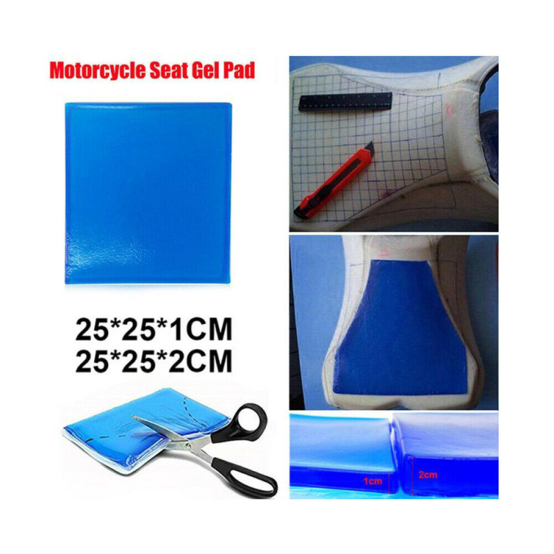 ! diy motorcykel sæde gel pad støddæmpningsmåtte blød pude til motorcykel bil stol pude motorcykel tilbehør