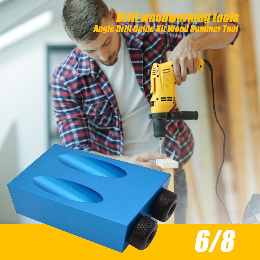 15pcs DIY Pocket Hole Jig Kit Woodworking Screw Hole Puncher for Carpentry