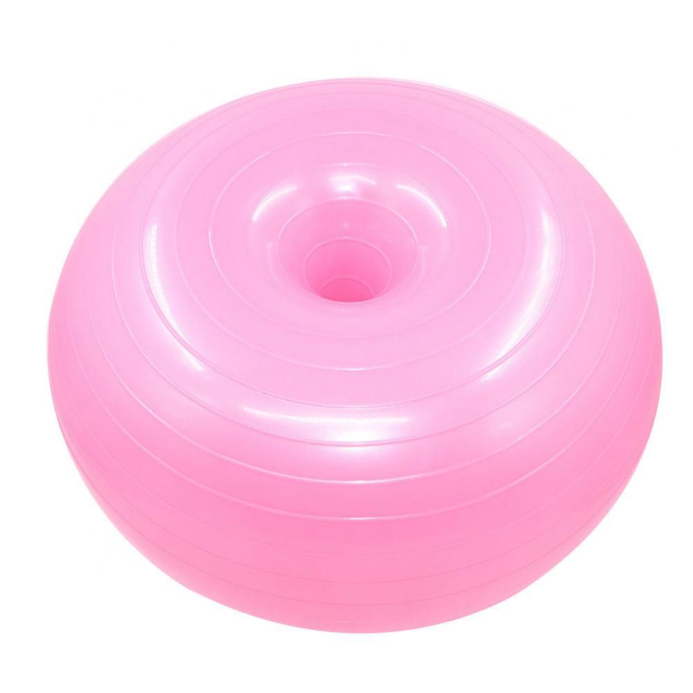 Yoga Ball Inflatable 50cm Donut Gym Exercise Workout Fitness Pilates Balance: Roze