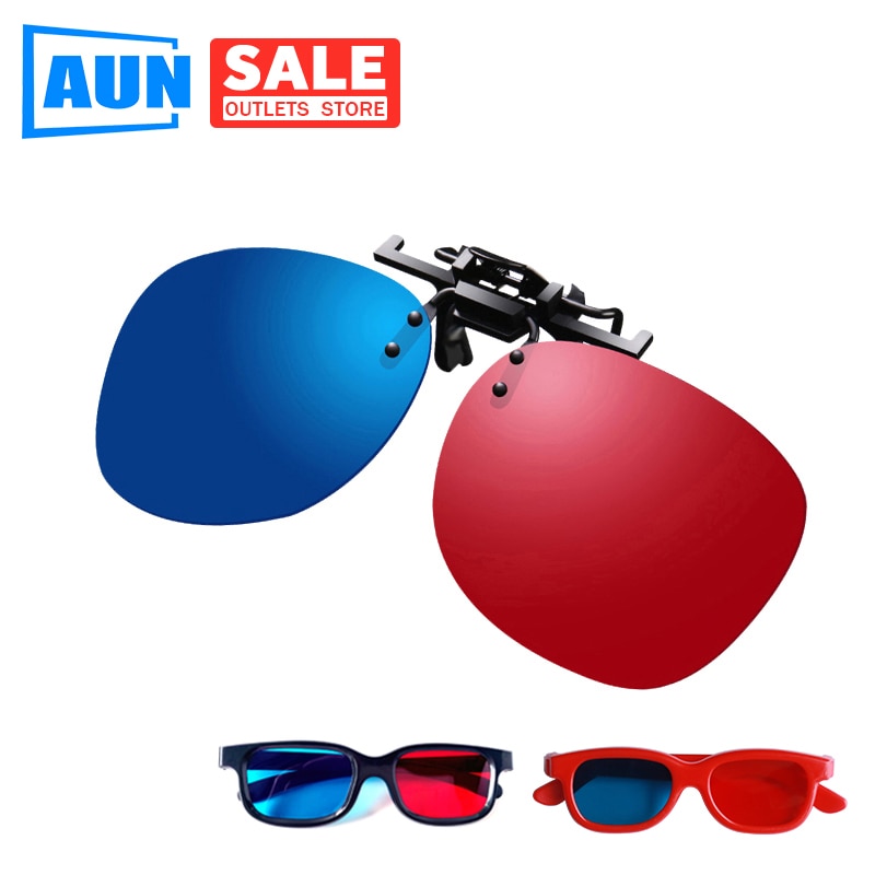 Aun Eenvoudige Blauw Rood 3D Bril Voor Led Projector Ondersteuning Blauw Rood Video Foto 2Pcs Dl02