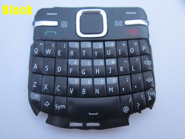 Ymitn-funda para teléfono móvil, carcasa para teclados, botones para Nokia C3, C3-00, C3 00, color negro, azul, dorado, rojo y blanco,
