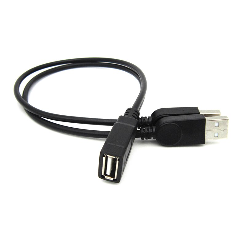 Usb 2.0 kabel förlängningssladd tråd höghastighets dataförlängningskabel dubbel hane till en hona dataöverföringskablar 0.3m